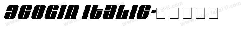 Scogin Italic字体转换